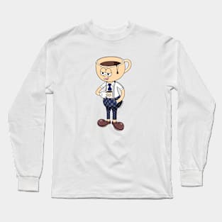 "Albert needs coffee" Long Sleeve T-Shirt